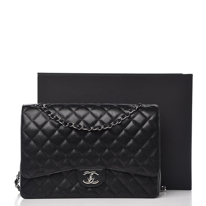 Chanel Caviar Quilted Maxi Double Flap Black 8 of 8