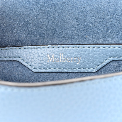 Mulberry Small Classic Grain Calfskin Small Amberley Satchel Porcelain Blue 6 of 10