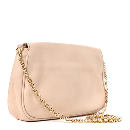 Fendi Vitello Flamingo Enamel Fendista Pouchette Crossbody Rosa Plaster 3 of 10