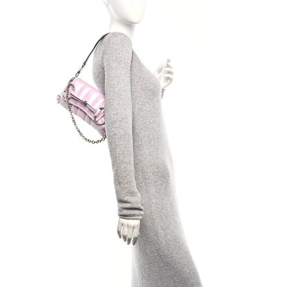 Gucci Iridescent Nappa Vertical Matelasse Small Maxi Horsebit Chain Shoulder Bag Escape Pink 2 of 10