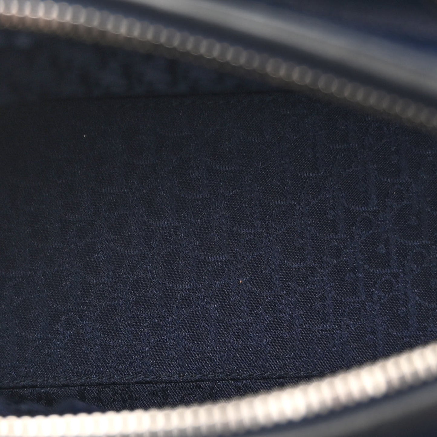 Lambskin Cannage Medium Lady Dior Navy Blue