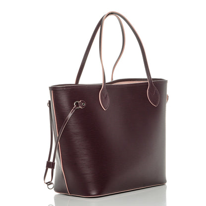 Louis Vuitton Epi Neverfull MM Prune Rose Poudre 3 of 7