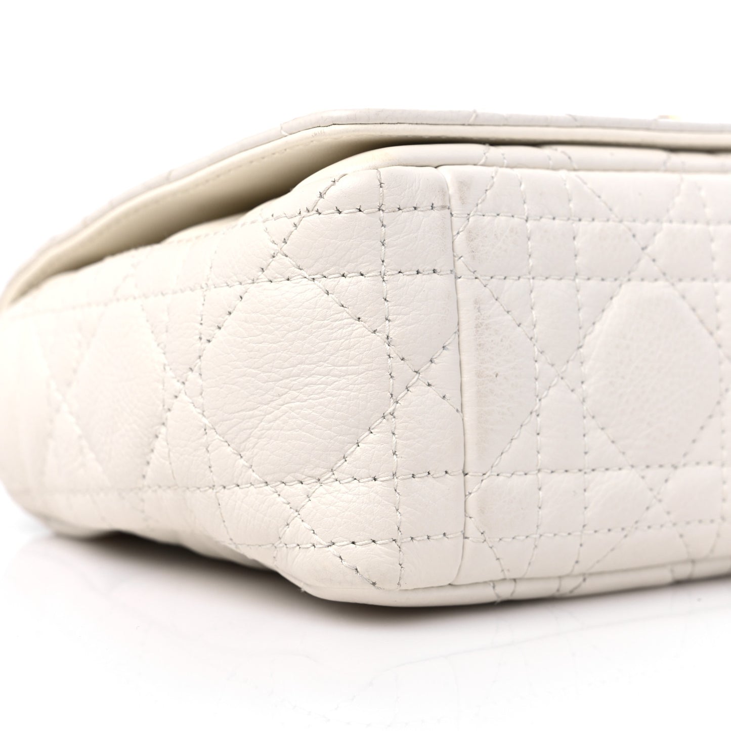Lambskin Cannage Small Caro Bag Ivory