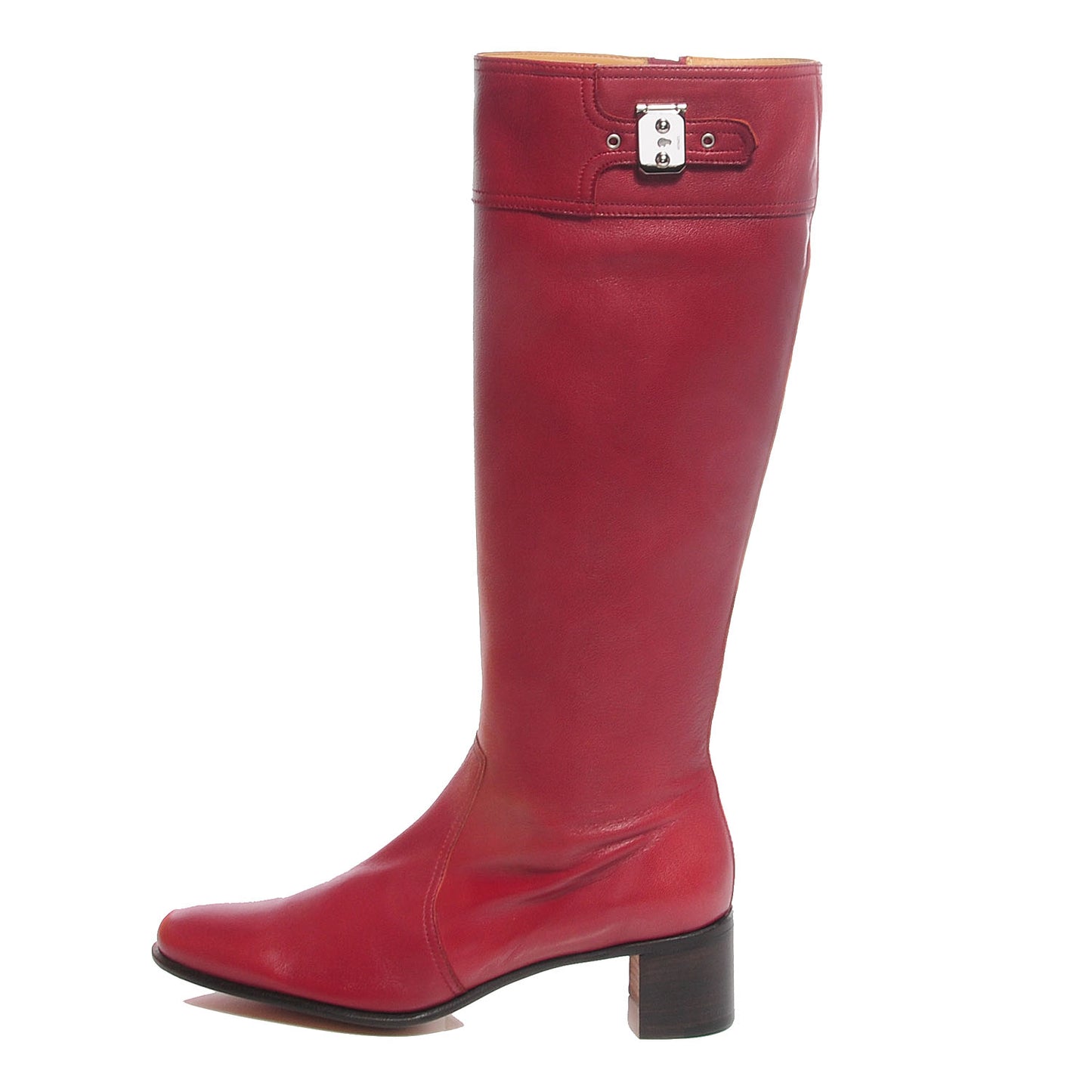 Chevre de Coromandel Nancy Boots Rouge H 38