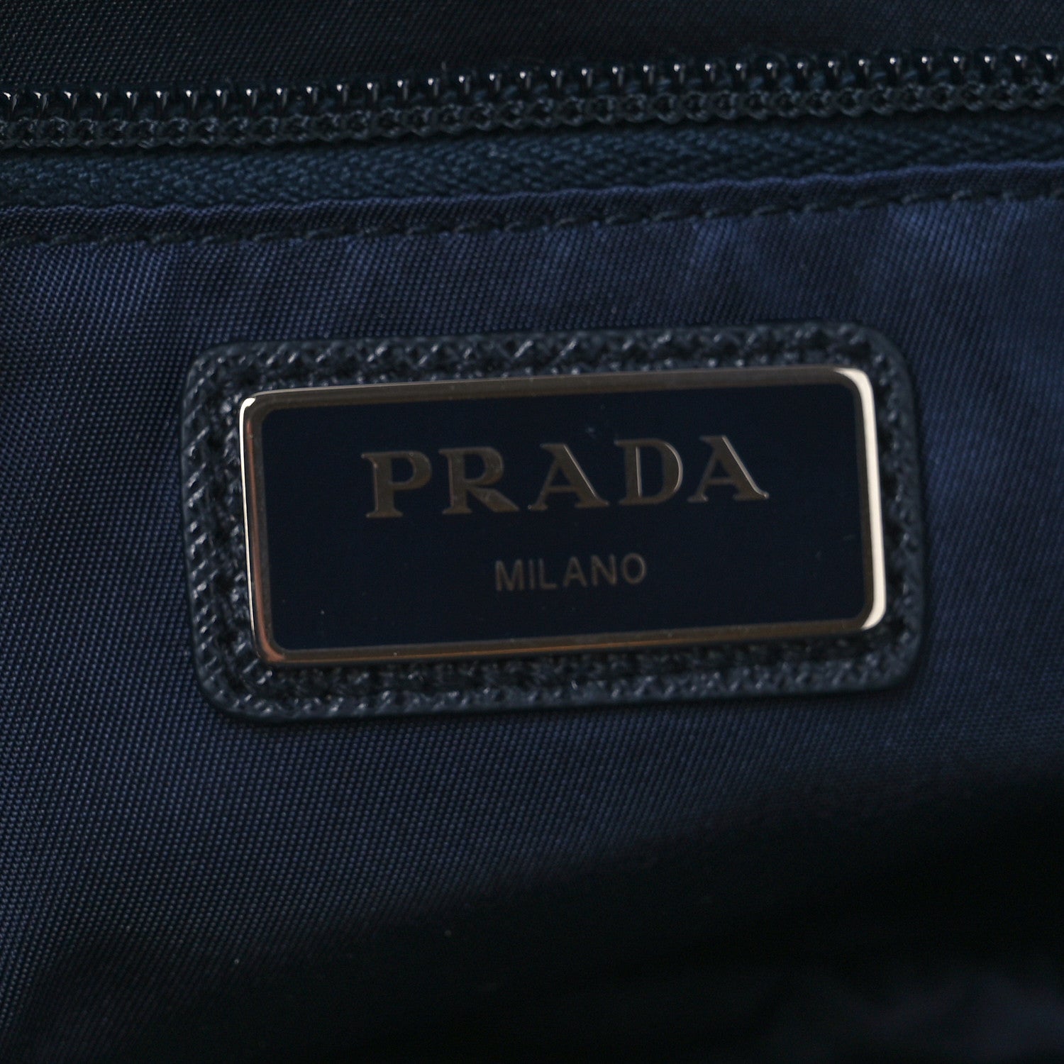 Prada Tessuto Nylon Saffiano Belt Bag Bleu 6 of 11