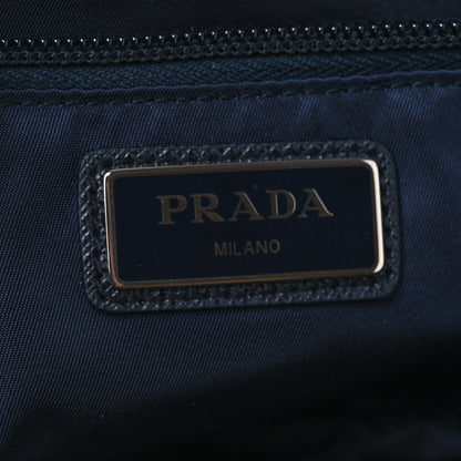 Prada Tessuto Nylon Saffiano Belt Bag Bleu 6 of 11