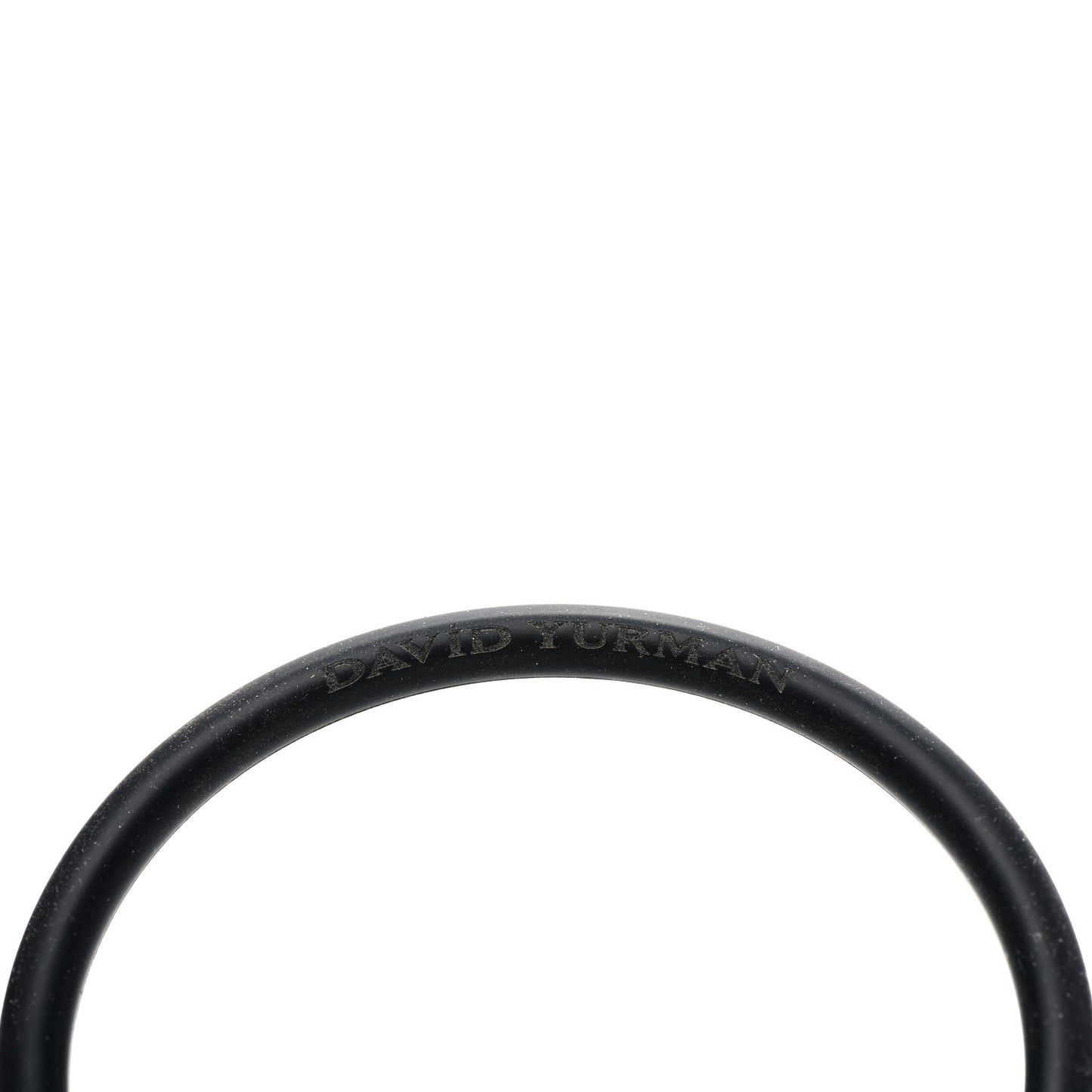 18K Yellow Gold Rubber Mens Fortune Barrel bracelet
