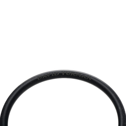David Yurman 18K Yellow Gold Rubber Mens Fortune Barrel bracelet 3 of 3