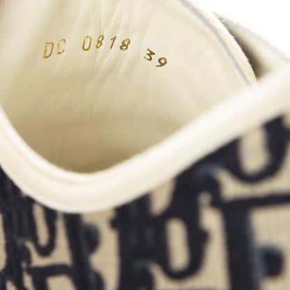 Christian Dior Canvas Oblique Walk'N'Dior Low Top Sneakers 39 Deep Blue 8 of 10
