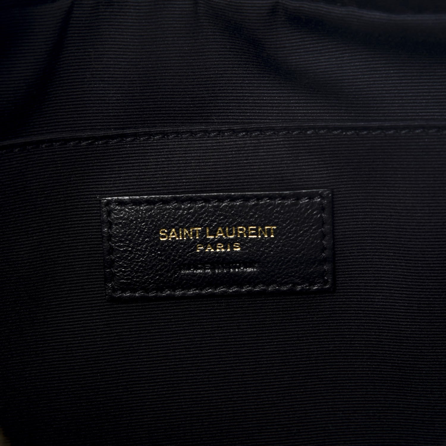 Saint Laurent Calfskin Leopard Print Monogram Lou Camera Bag Black 5 of 9