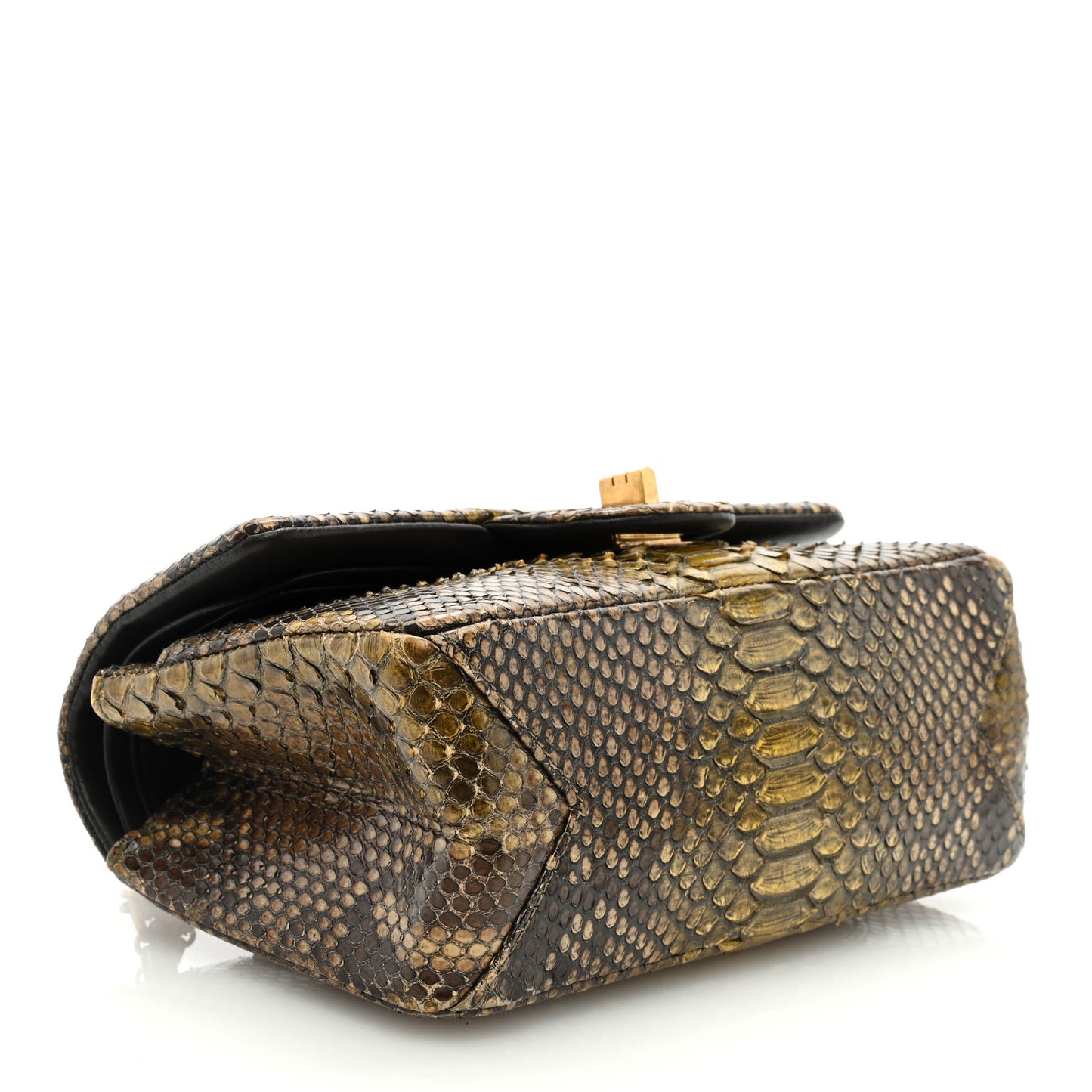 Snakeskin 2.55 Reissue Mini Flap Brown