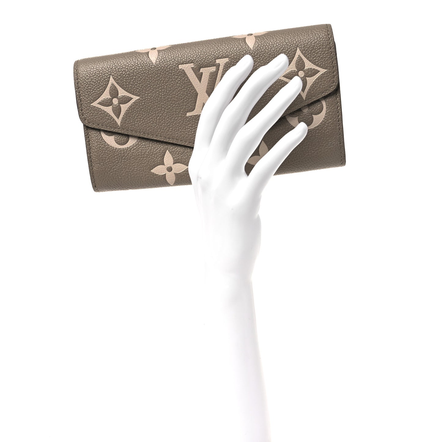 Empreinte Monogram Giant Sarah Wallet Tourterelle Creme