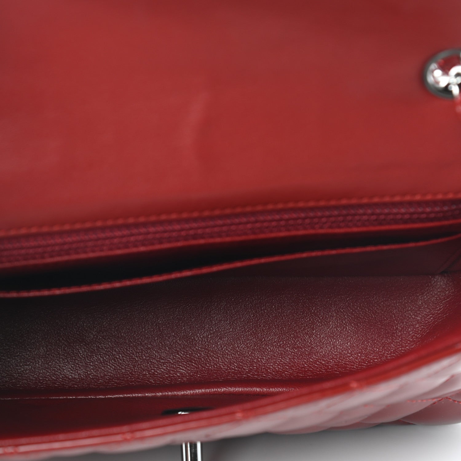 Chanel Patent Calfskin Quilted Mini Rectangular Flap Red 5 of 10