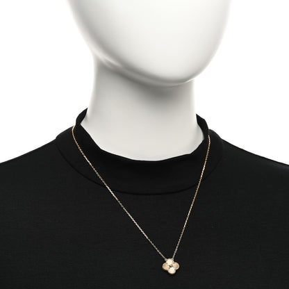 Van Cleef & Arpels 18K Yellow Gold Guilloche Vintage Alhambra Pendant Necklace 2 of 5