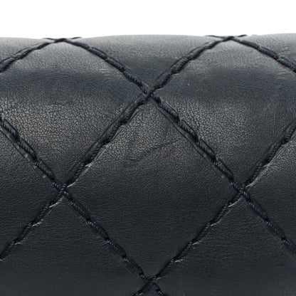 Chanel Calfskin Double Stitch Large Boy Flap Navy Blue 19 of 19