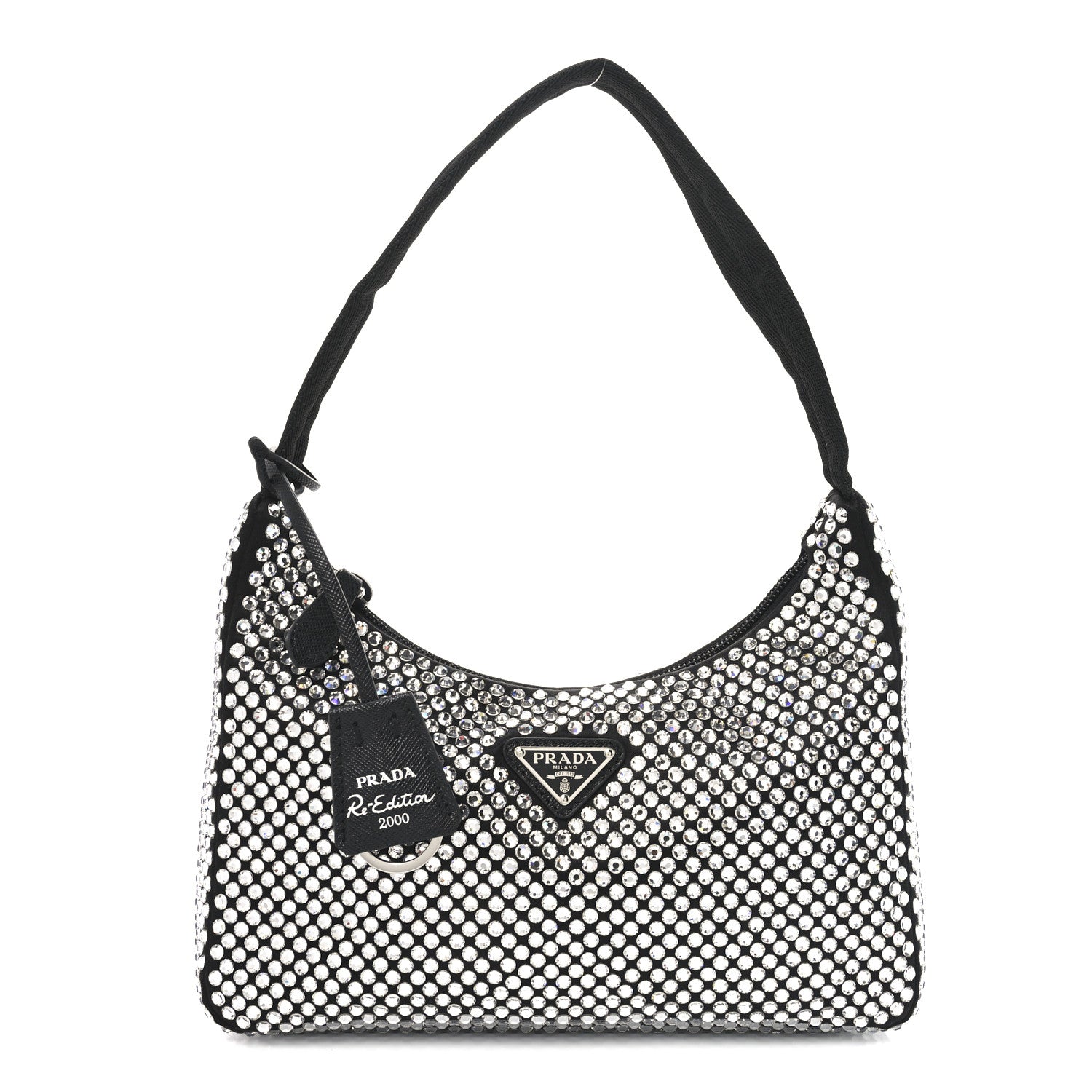 Prada Satin Crystal Mini Re-Edition 2000 Bag Cristal 1 of 10