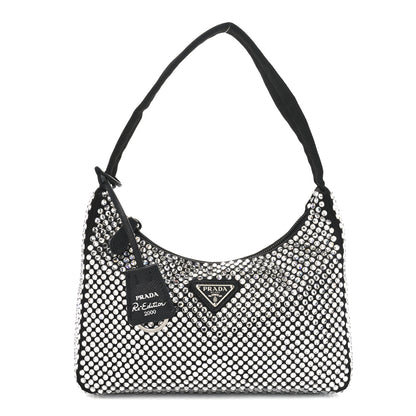 Prada Satin Crystal Mini Re-Edition 2000 Bag Cristal 1 of 10