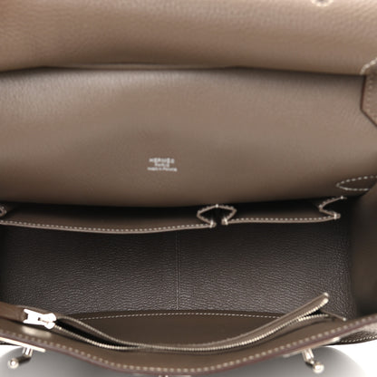 Hermes Taurillon Clemence Jypsiere 31 Etoupe 5 of 11