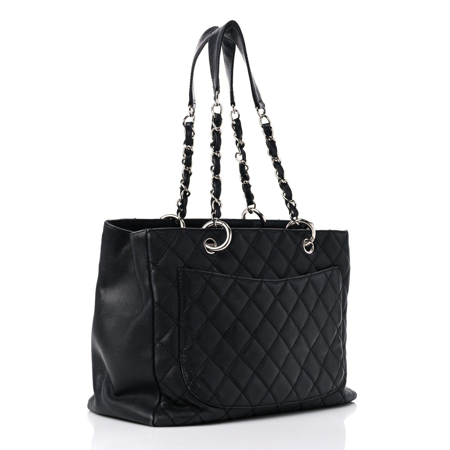 Chanel Caviar Quilted Grand Shopping Tote GST Black 3 of 24