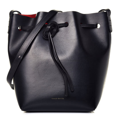 Mansur Gavriel Calfskin Mini Bucket Bag Black Flamma 1 of 8