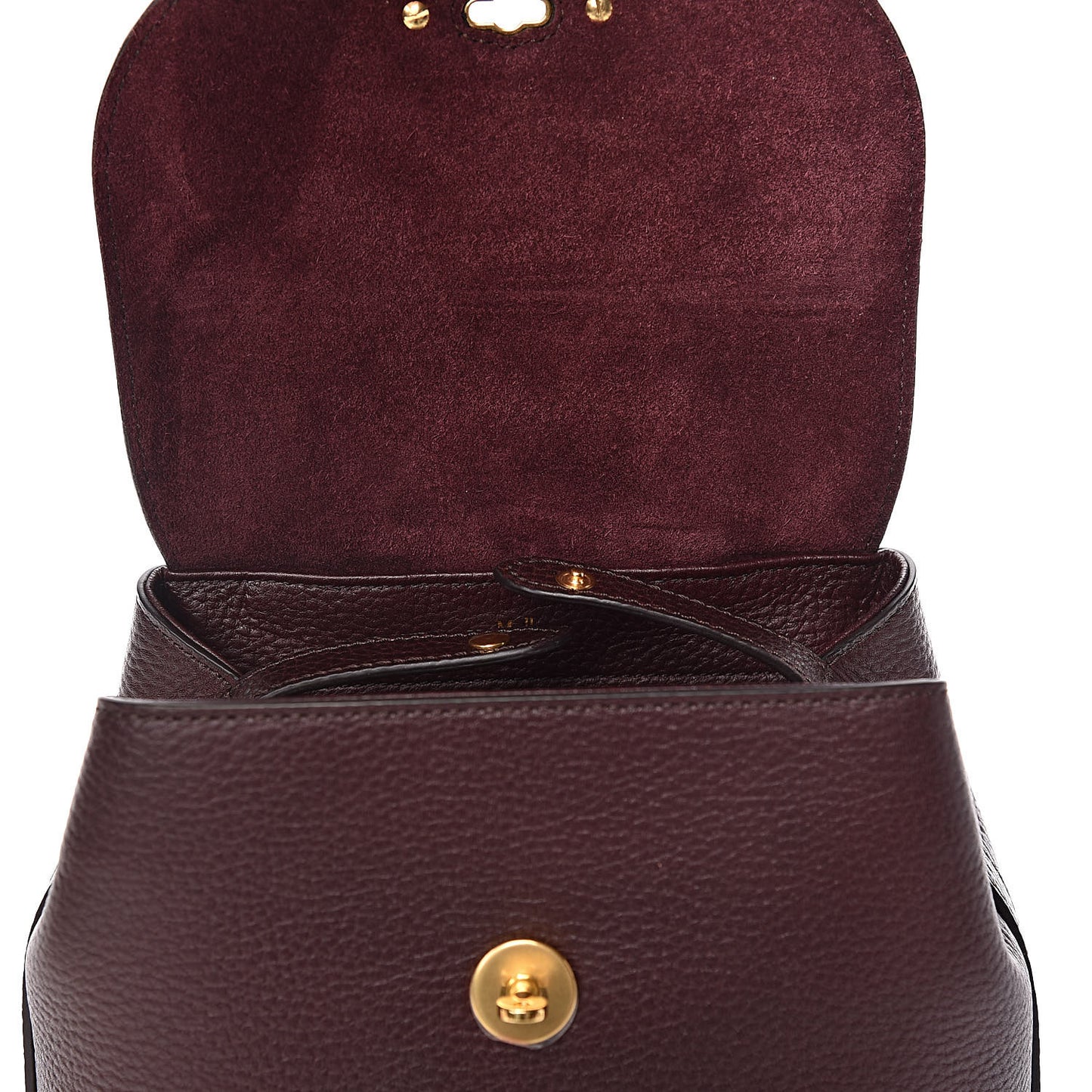Classic Grain Calfskin Mini Bayswater Backpack Oxblood