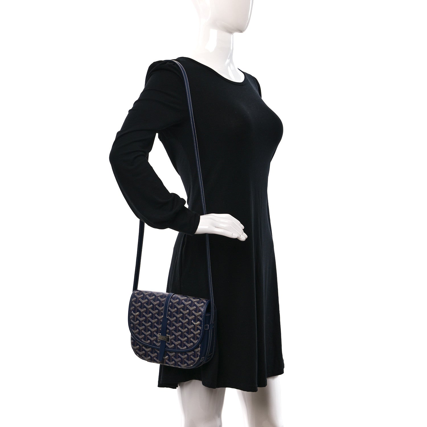 Goyard Goyardine Belvedere II PM Messenger Bag Navy 2 of 8