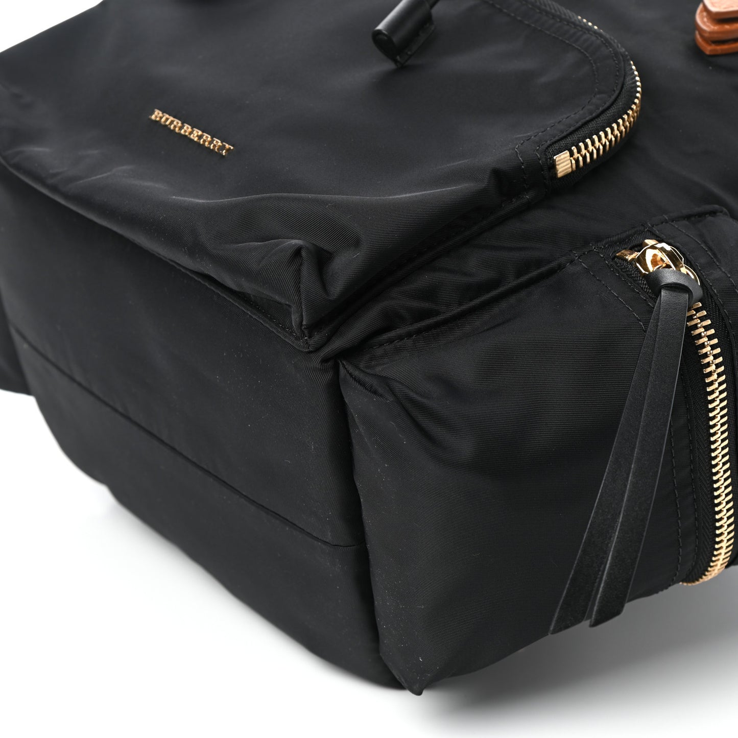 Nylon Medium Rucksack Backpack Black