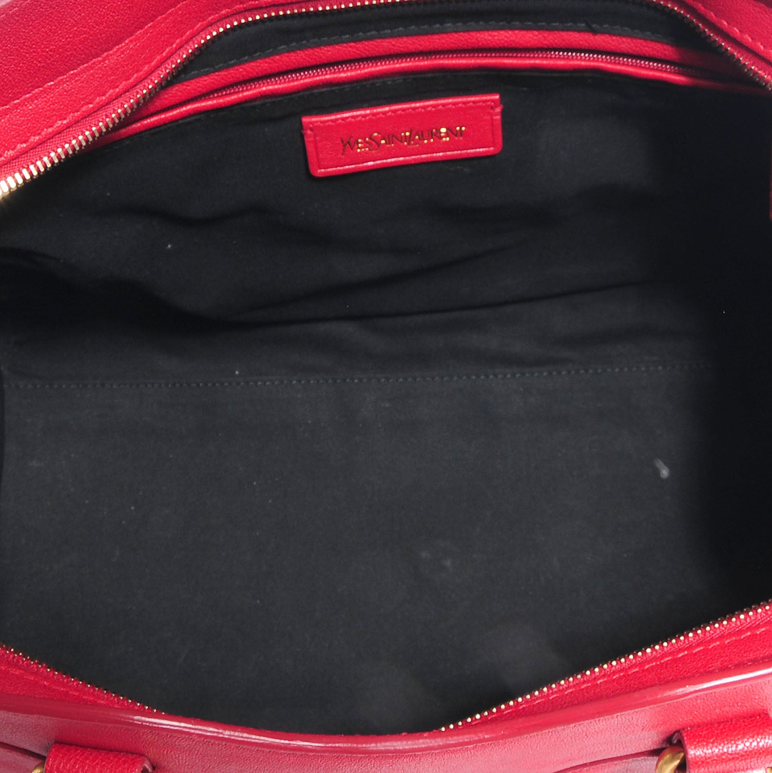 Saint Laurent Sheepskin Medium Cabas ChYc Red 7 of 9
