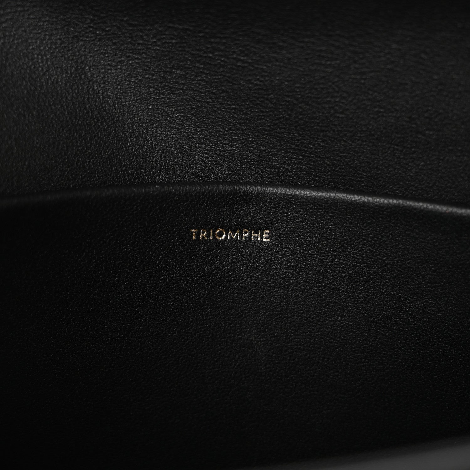 Celine Shiny Calfskin Triomphe Shoulder Bag Black 7 of 10