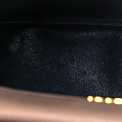 Prada Saffiano Cuir Small Double Bag Cammeo Black 13 of 19