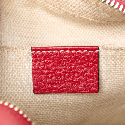 Gucci Pebbled Calfskin Small Soho Disco Bag Tabasco Red 6 of 14