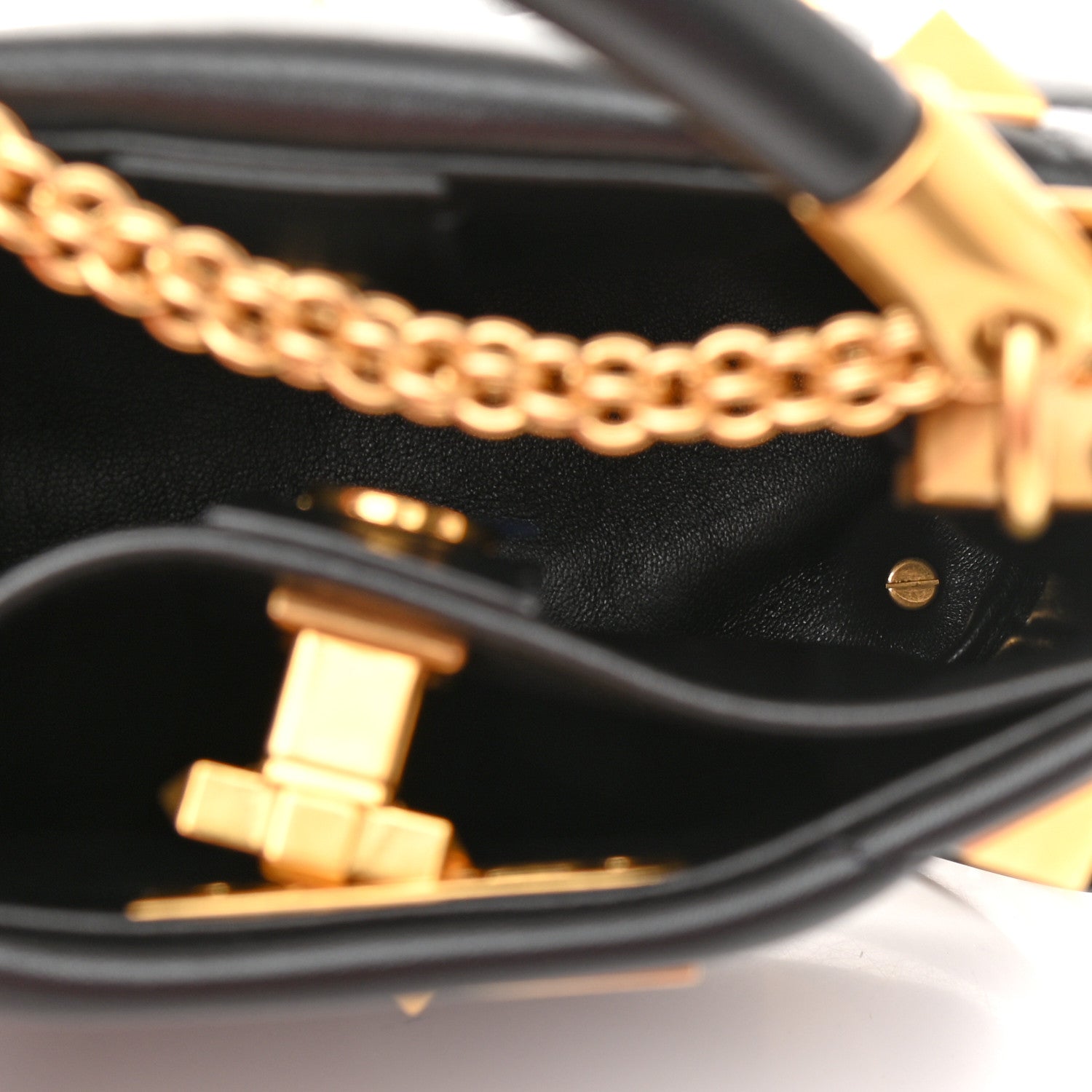 Valentino Garavani Nappa Mini Roman Stud The Handle Bag Black 5 of 9