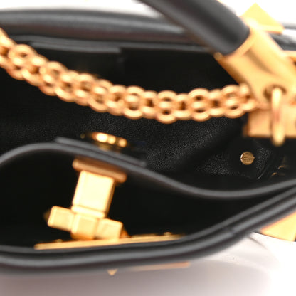 Valentino Garavani Nappa Mini Roman Stud The Handle Bag Black 5 of 9
