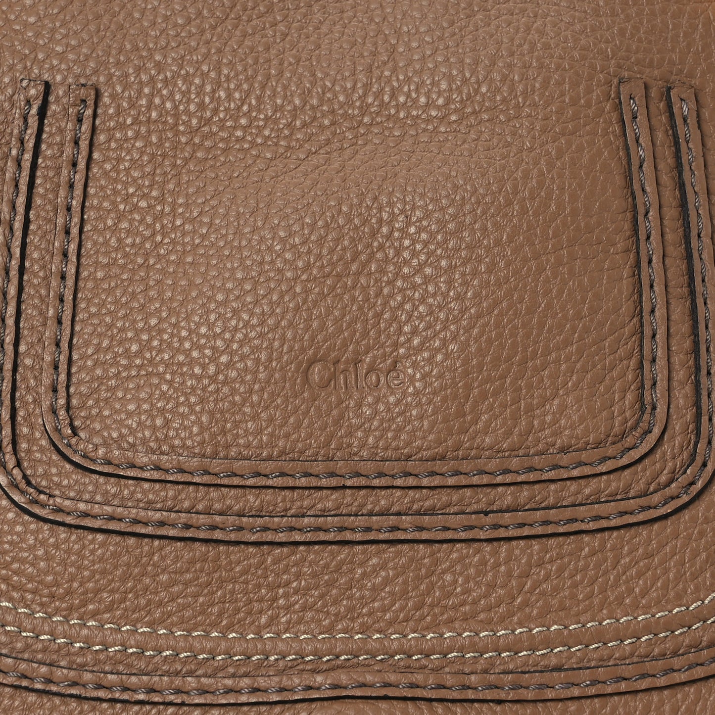 Calfskin Small Marcie Satchel Tan