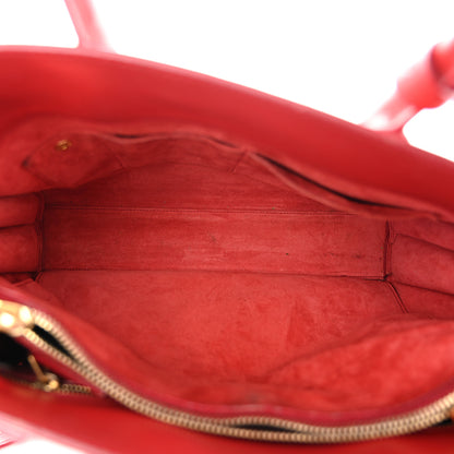 Saint Laurent Calfskin Small Sac De Jour Vermillion 7 of 18