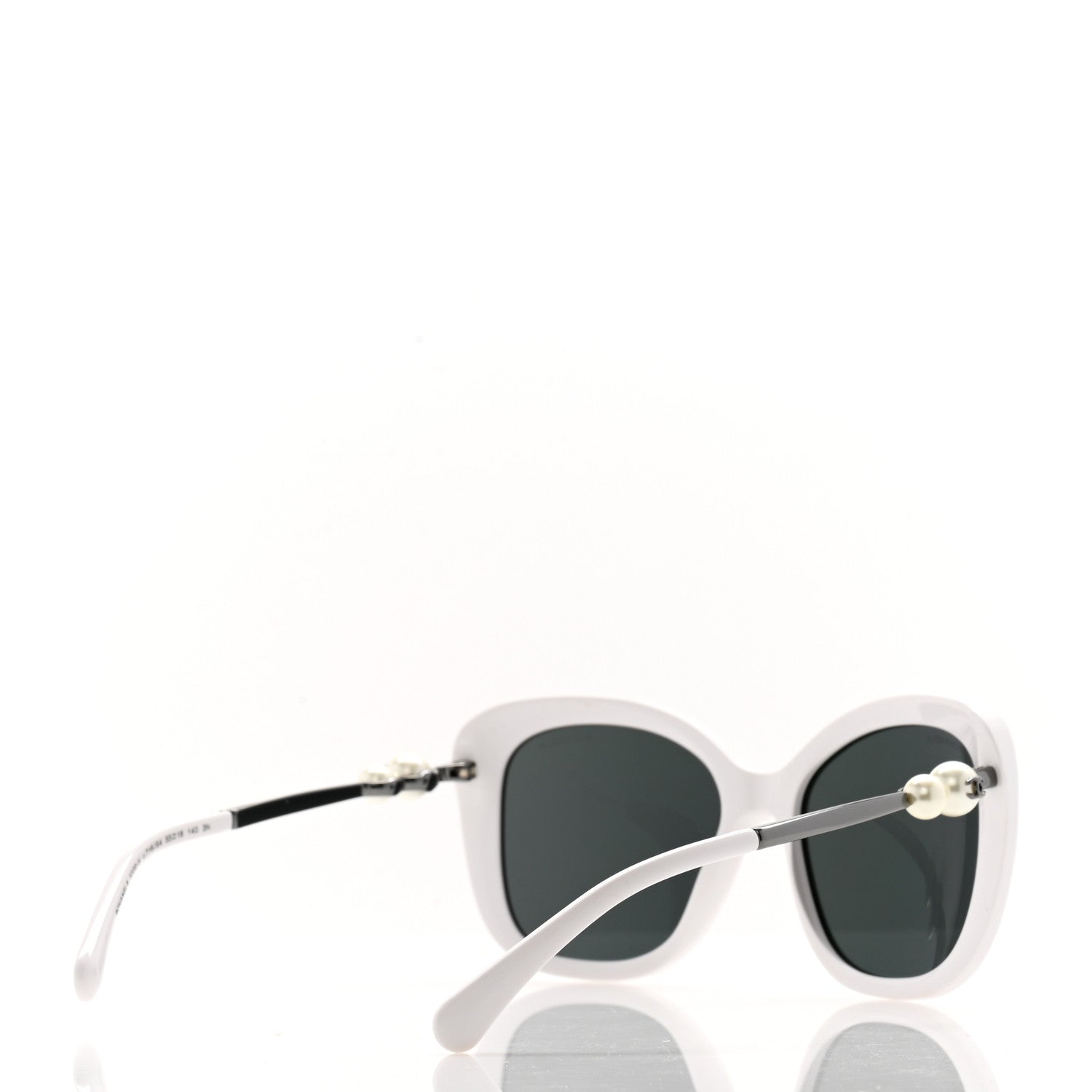 Chanel Acetate Butterfly Winter Pearl Sunglasses 5339-H White 4 of 8