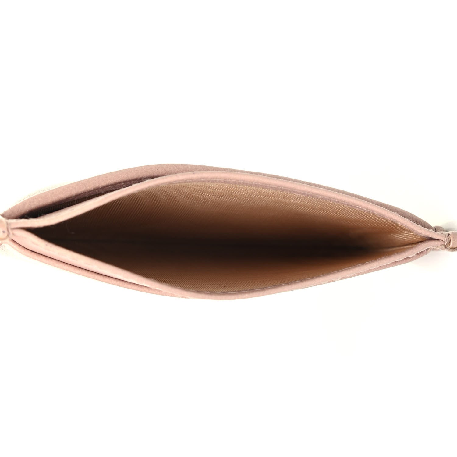 Prada Soft Calfskin Impunture Diagramme Card Holder Cipria 4 of 4