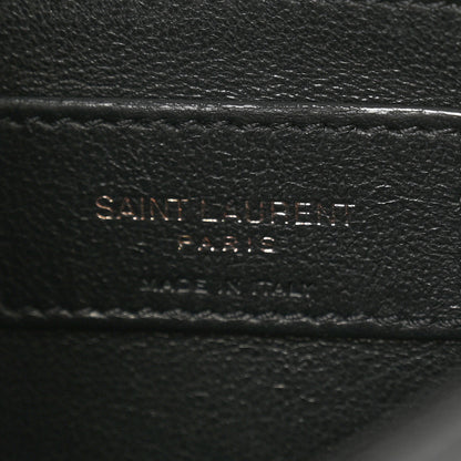 Saint Laurent Crinkled Calfskin Matelasse Monogram Baby Niki Chain Satchel Black 6 of 11