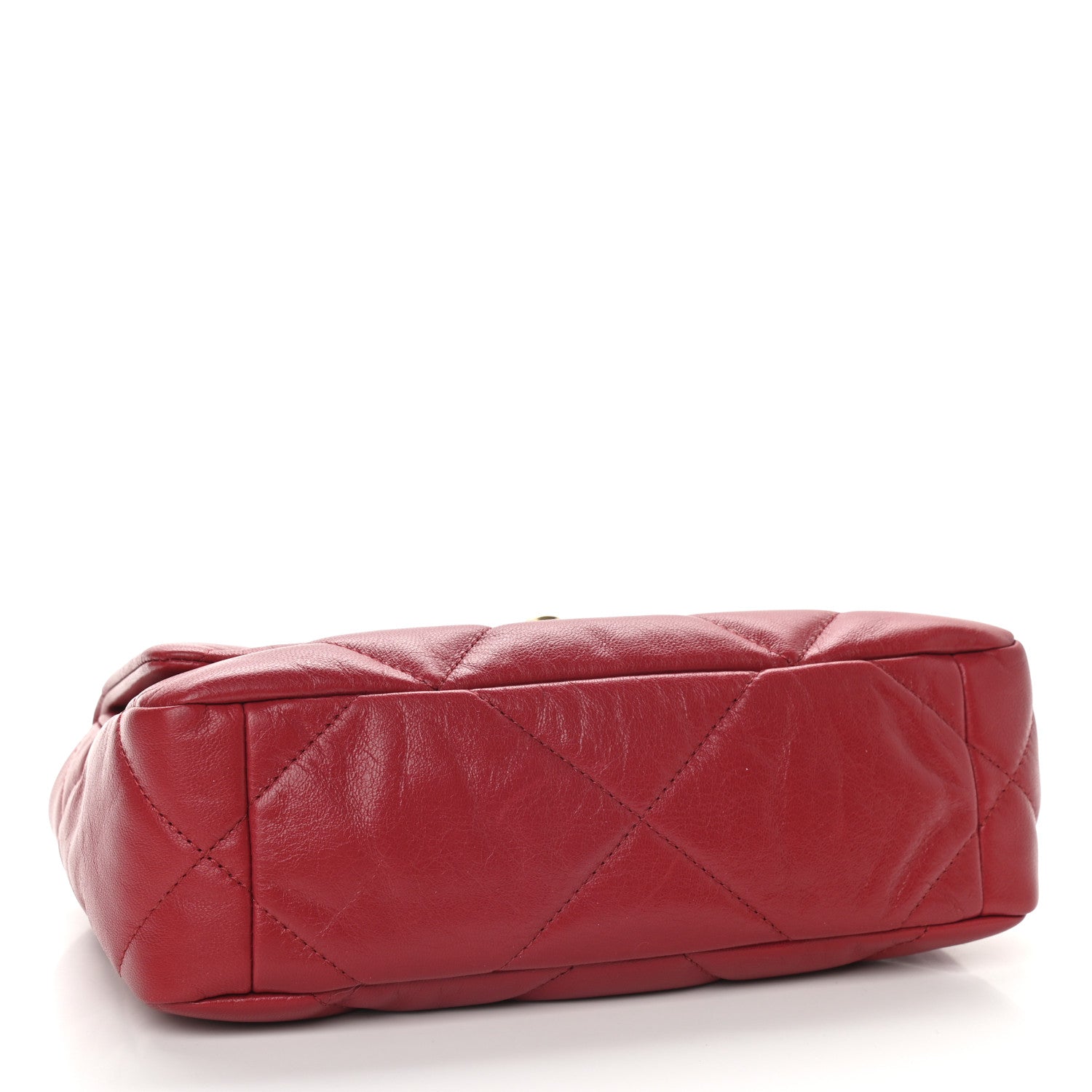 Chanel Goatskin Quilted Medium Chanel 19 Flap Red 4 of 9