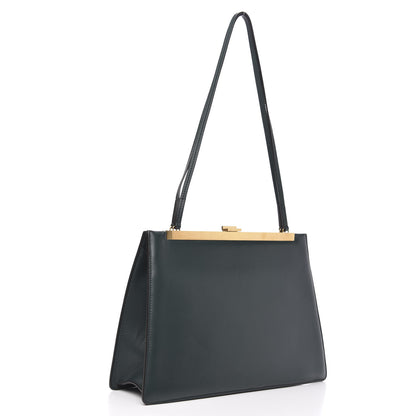 Celine Smooth Calfskin Medium Clasp Shoulder Bag Forest 3 of 10