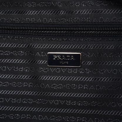 Prada Tessuto Nylon Saffiano Duffel Bag Blue 6 of 8