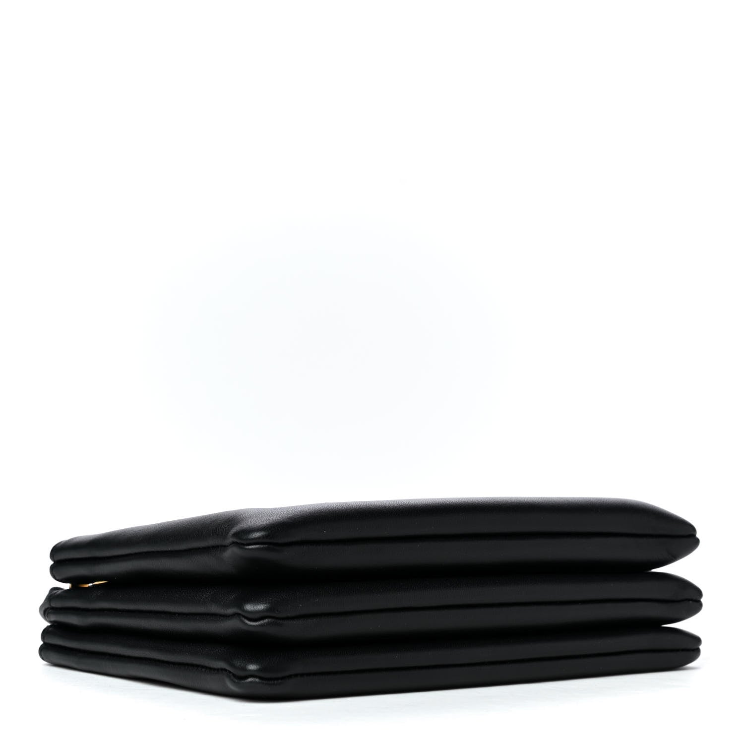 Celine Lambskin Large Trio Crossbody Bag Black 3 of 4