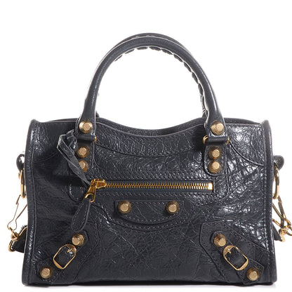 Balenciaga Agneau Giant 12 Gold Hardware Mini City Gris Fossile 1 of 11