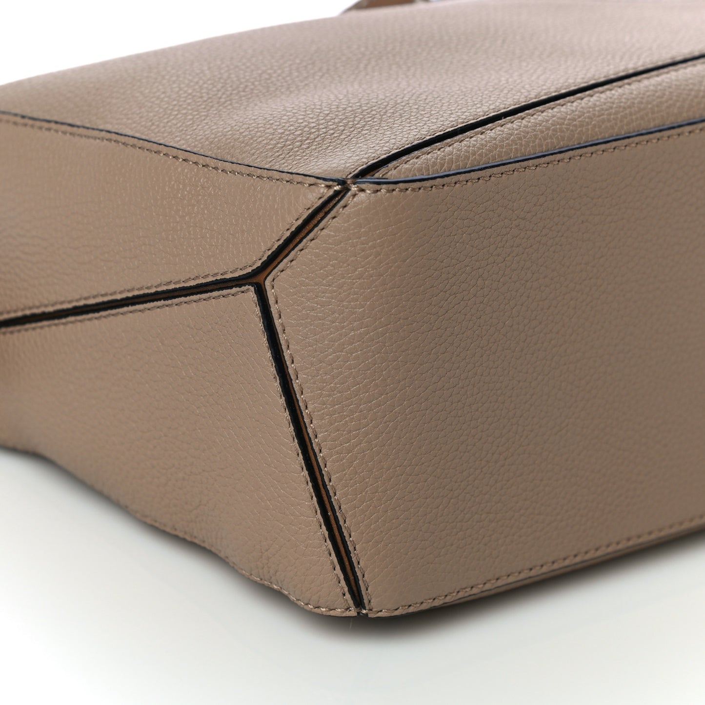 Grained Calfskin Small Puzzle Bag Sand Mink