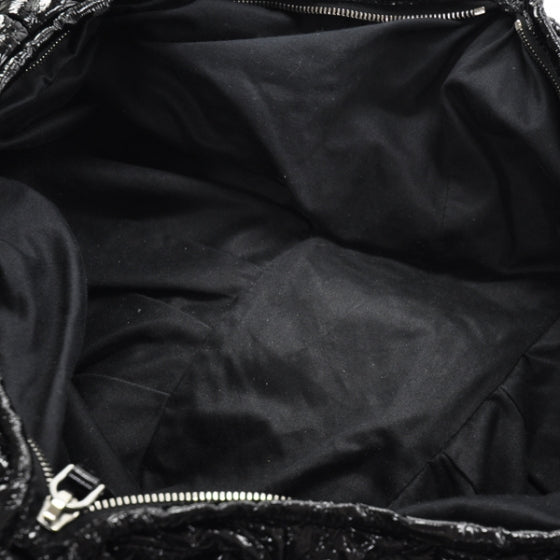 Miu Miu Patent Leather Large Patchwork Tote Black 7 of 11