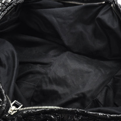 Miu Miu Patent Leather Large Patchwork Tote Black 7 of 11