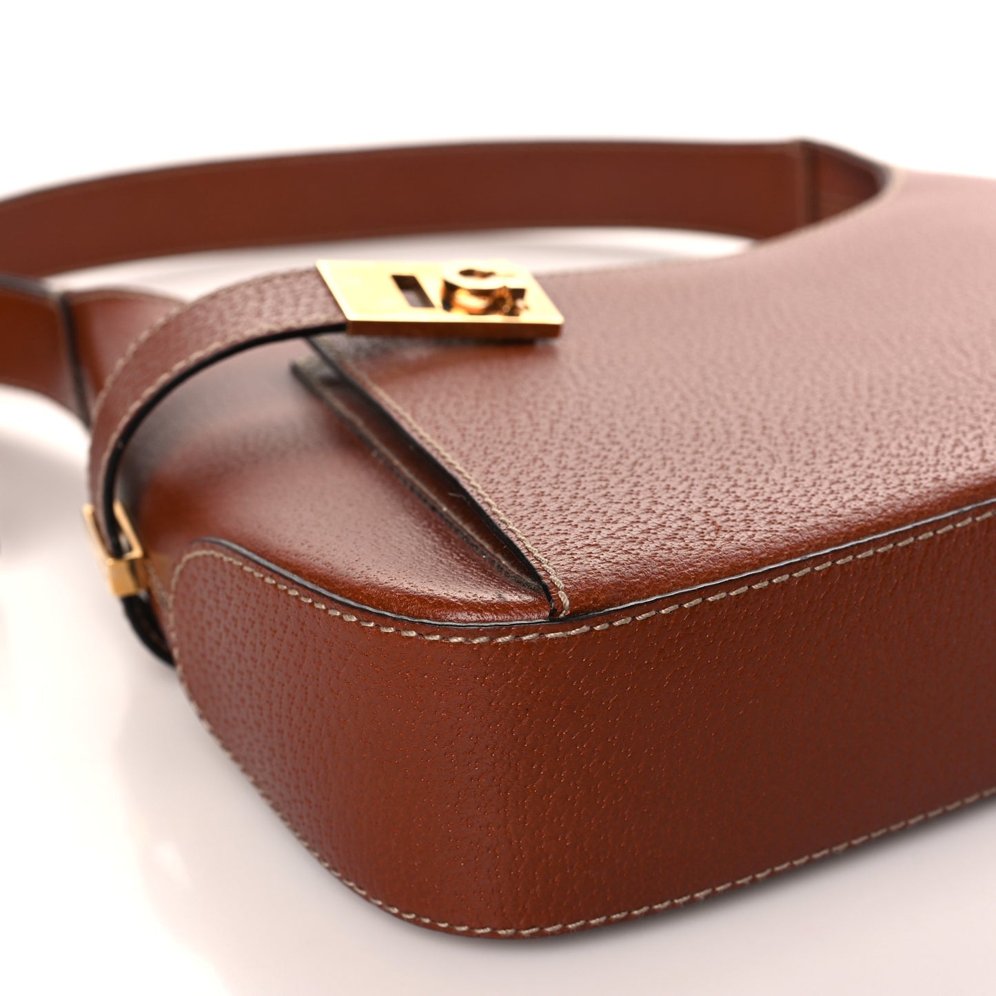 Pigskin Shoulder Bag Brown