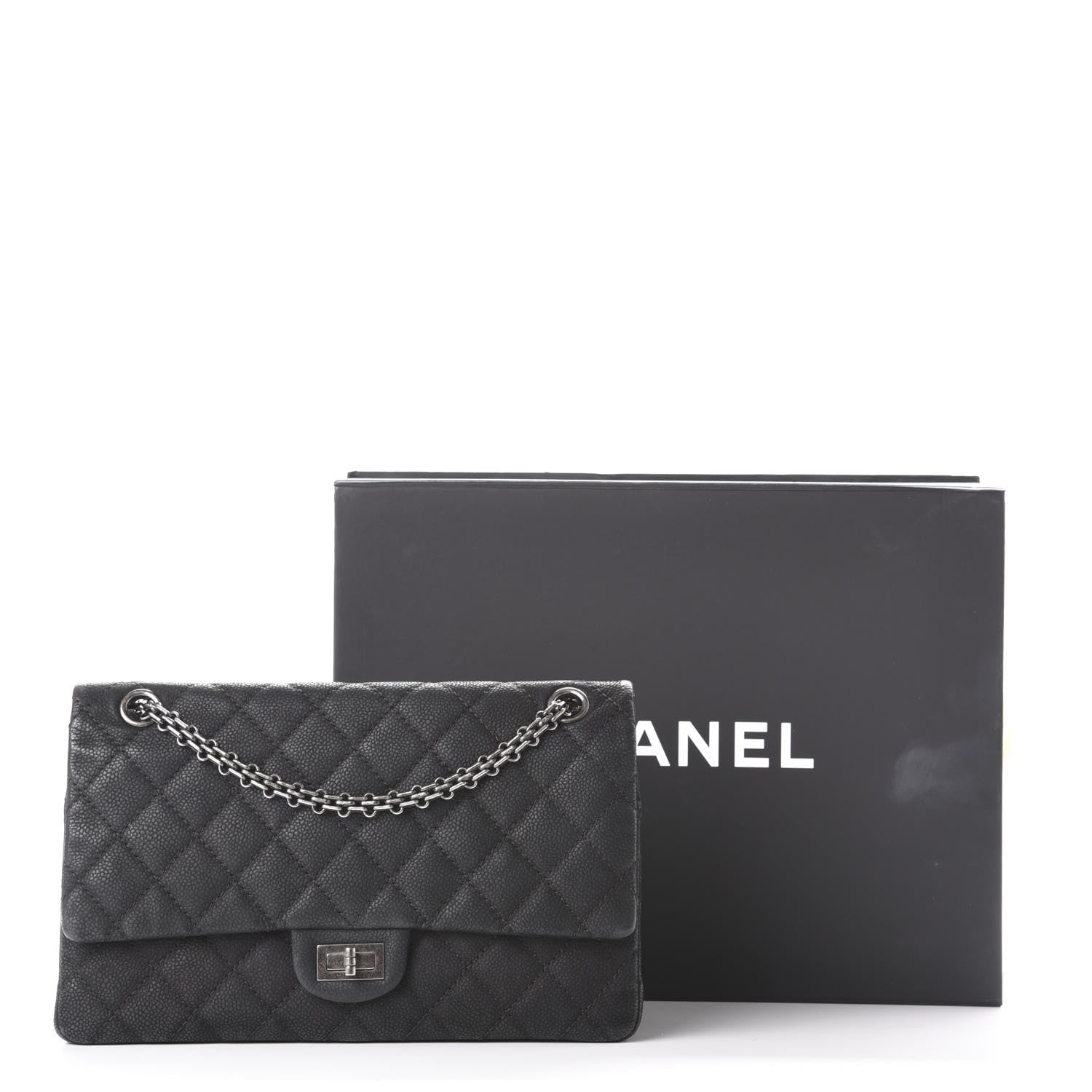 Chanel Iridescent Caviar Quilted 2.55 Reissue 226 Flap Black 13 of 13