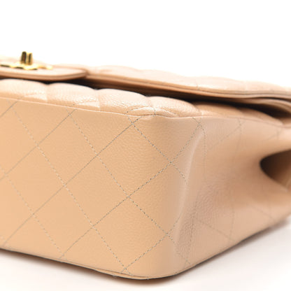 Chanel Caviar Quilted Jumbo Double Flap Beige Clair 10 of 14