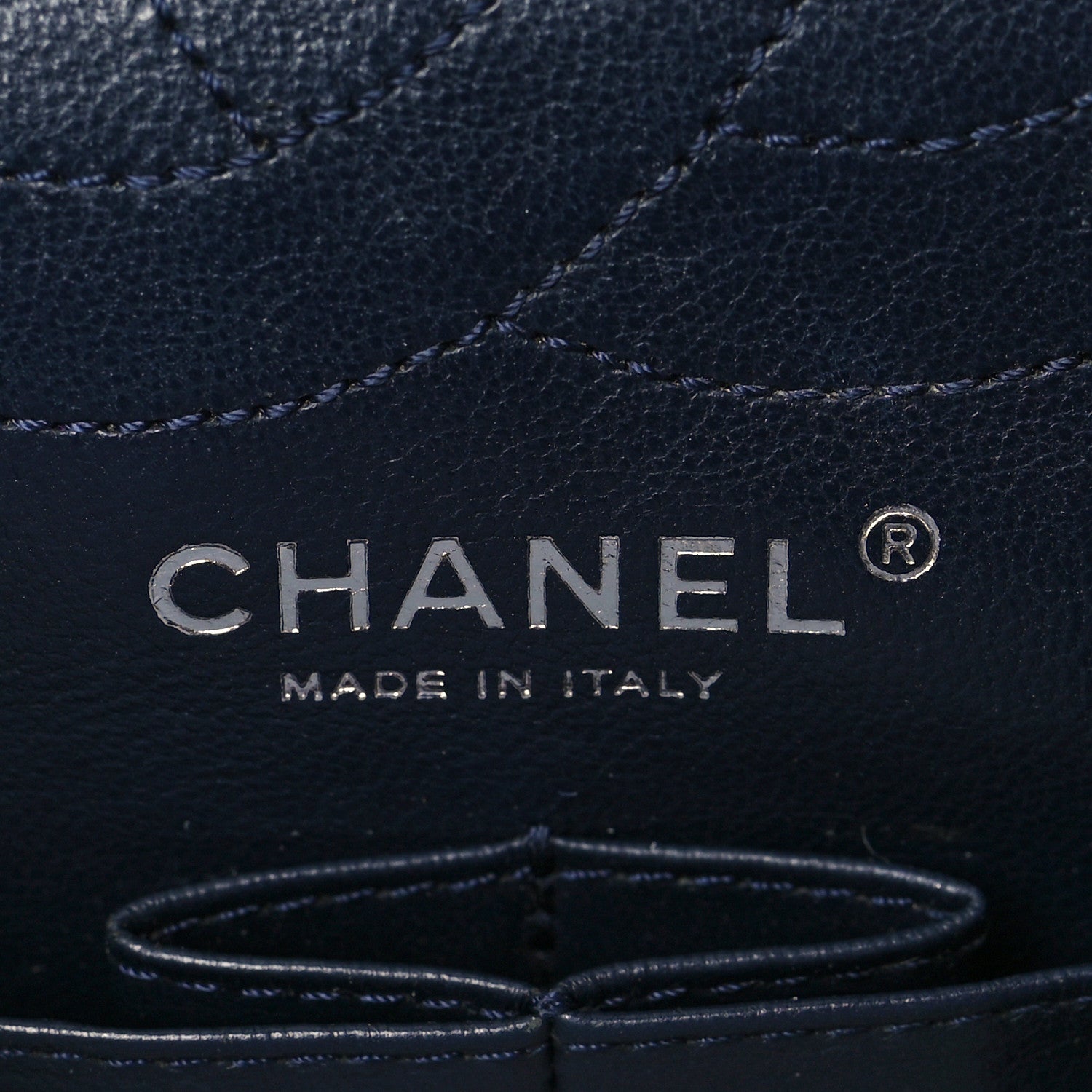 Chanel Aged Calfskin Quilted 2.55 Reissue 226 Flap Navy Blue 6 of 10